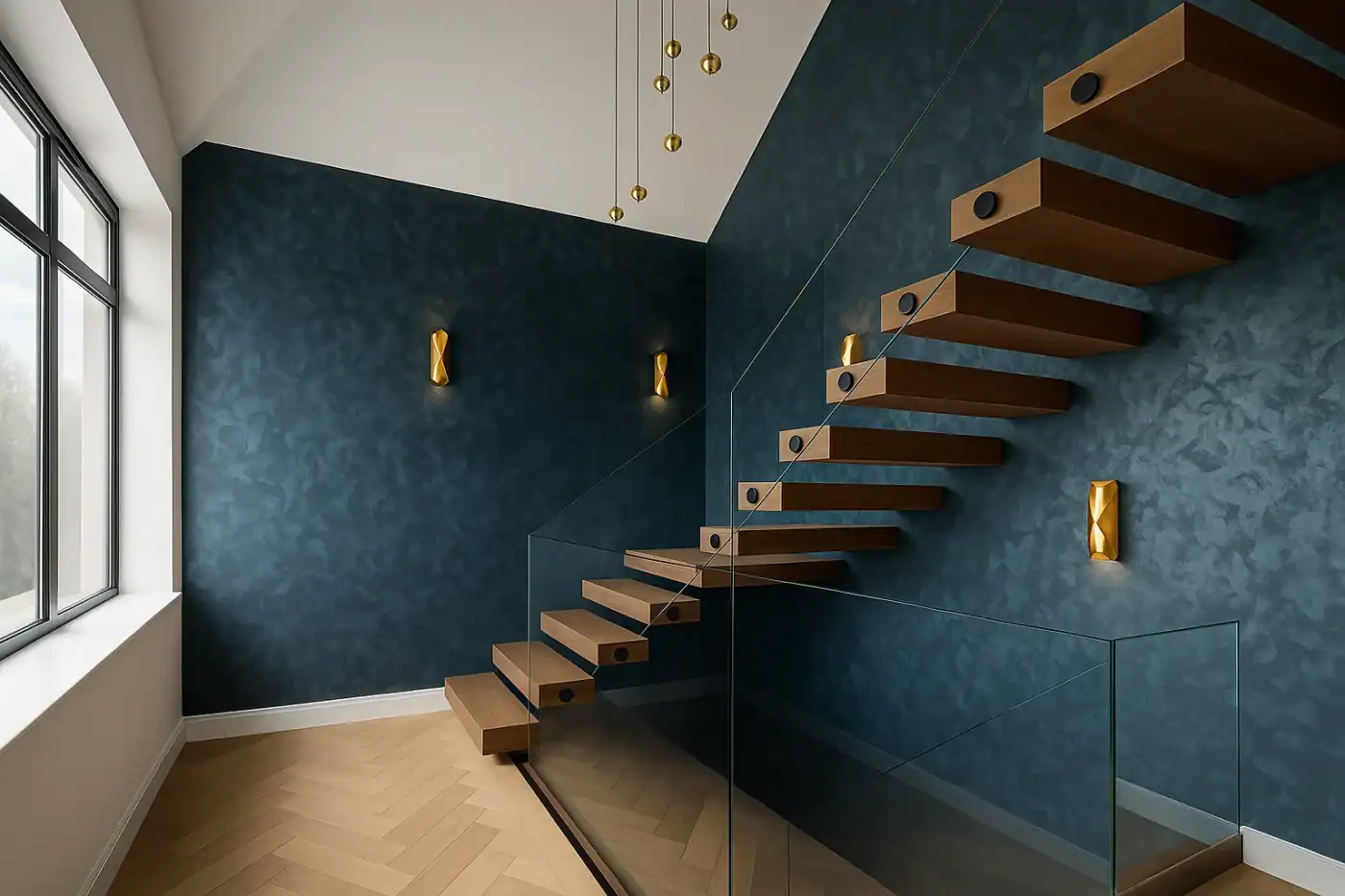 Staircase design for a new build property in Kingston