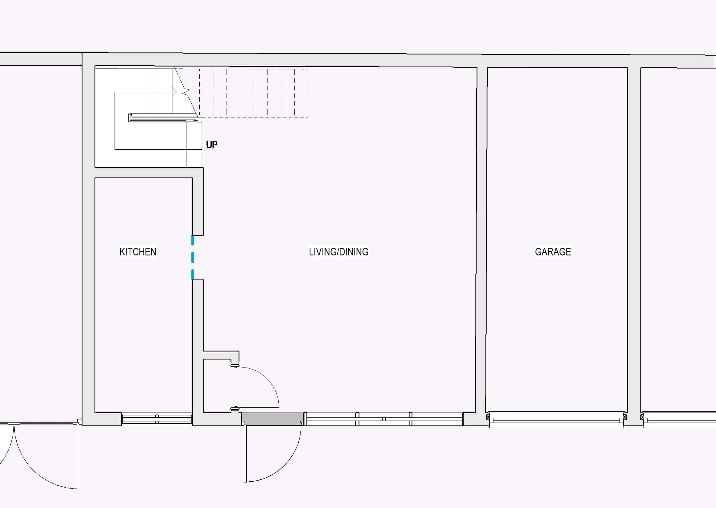 Exisitng ground floor for a mansard loft conversion in SW5 