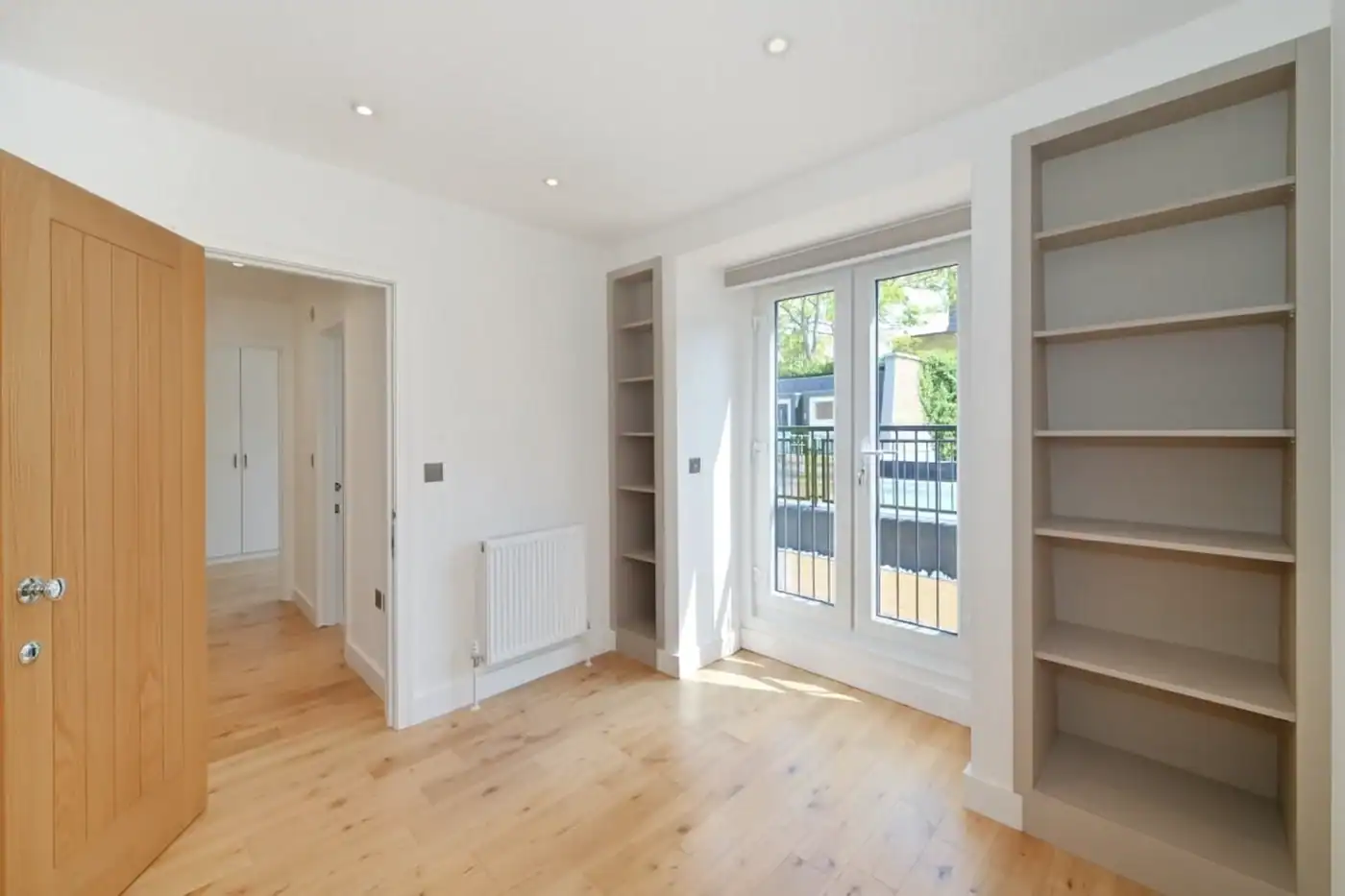 Mansard Loft conversion bedroom 1 with terrace views