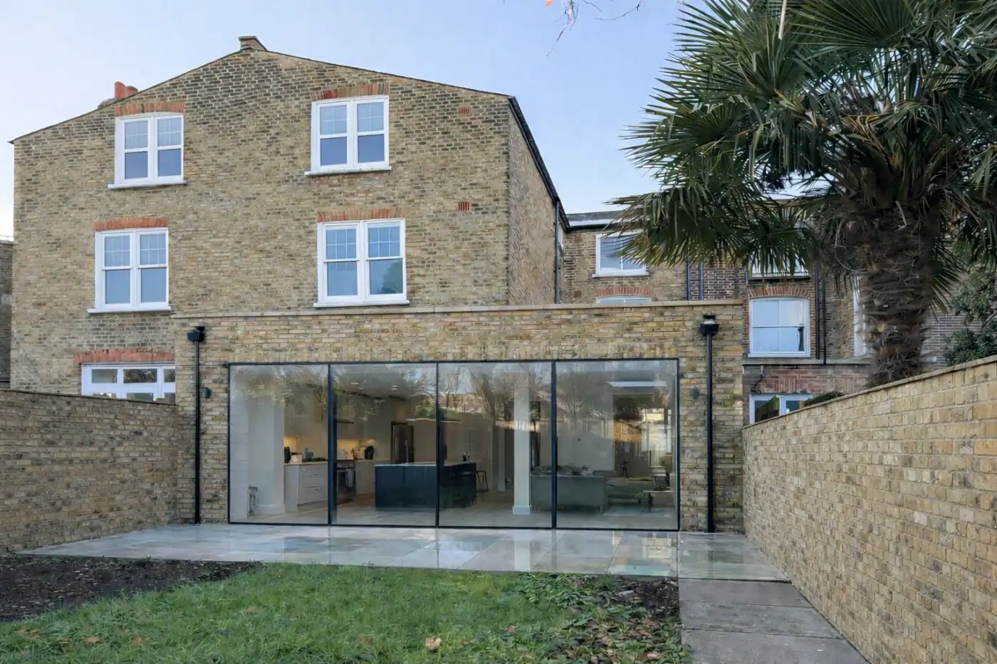 Basement extension and single storey rear kitchen extension with full-width glazed sliding doors at 75 Drakefield Road, Wandsworth — planning permission and building regulation drawings by AC Design Solution