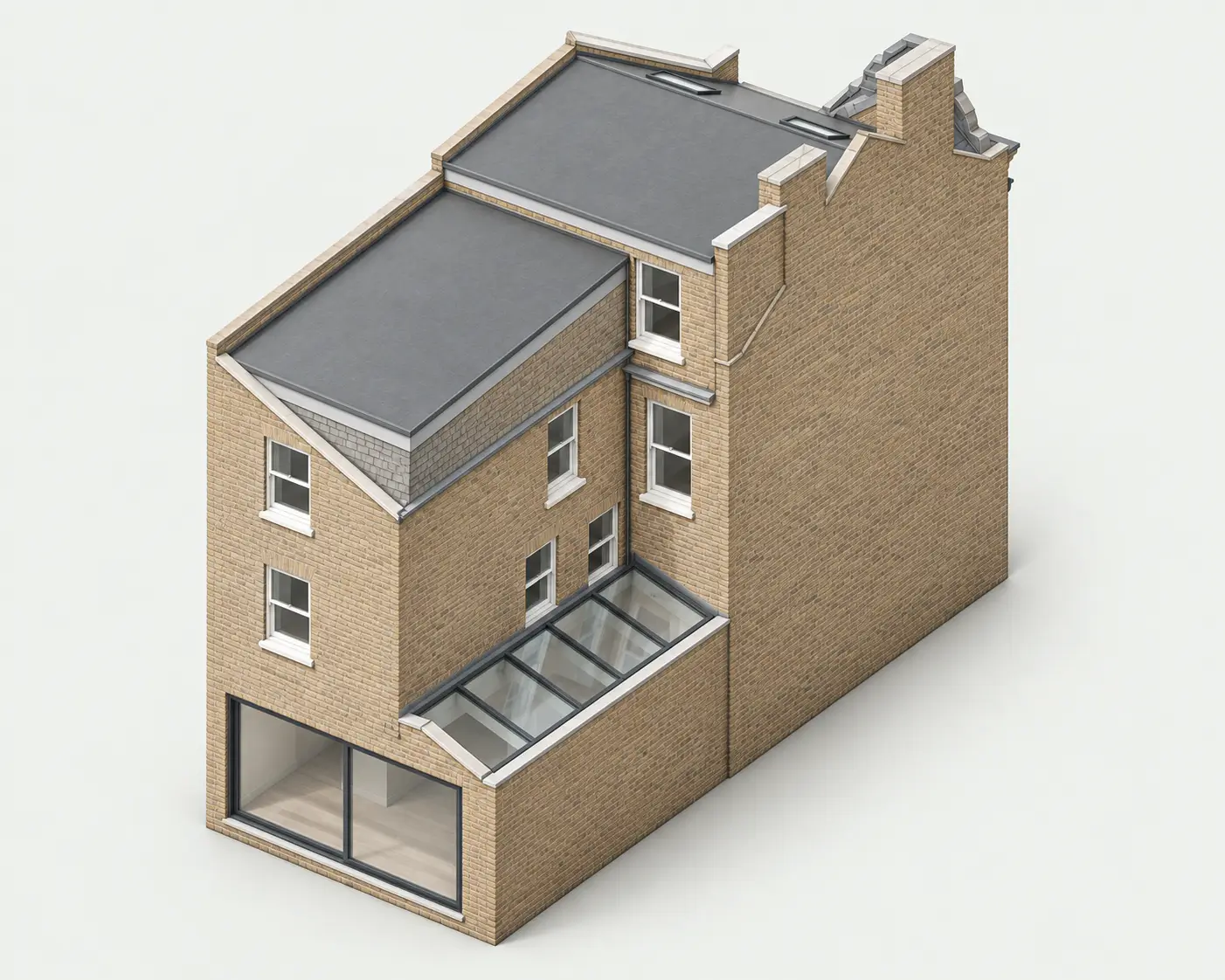 The residential building at Akenside Road, Hampstead